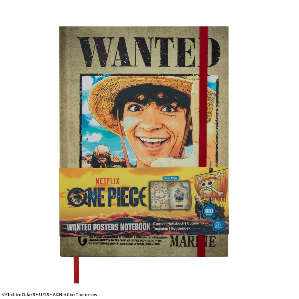 One Piece Wanted Posters Hardcover Notebook