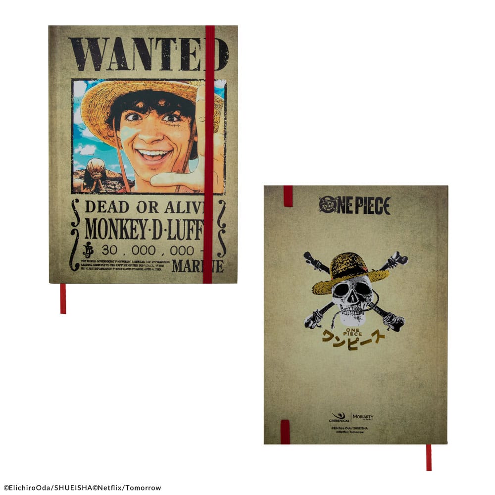 One Piece Wanted Posters Hardcover Notebook