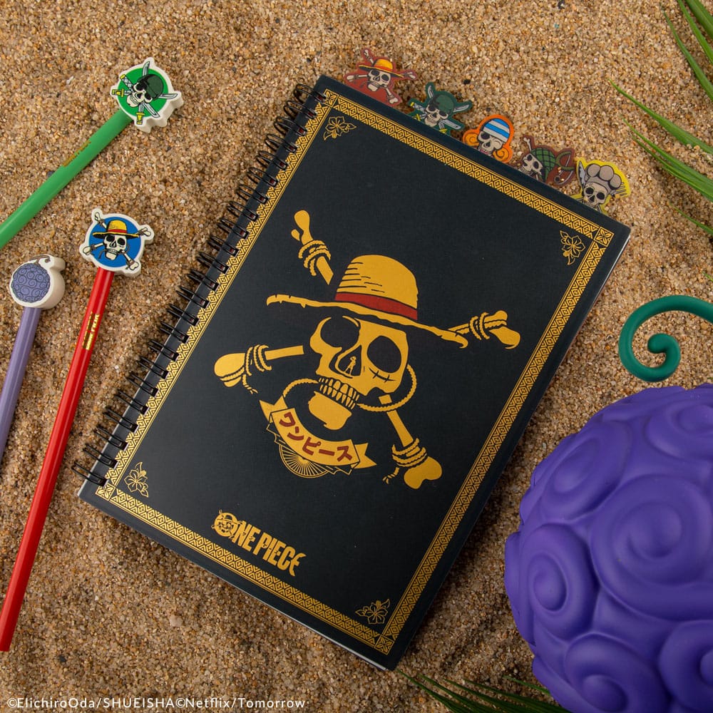 One Piece Straw Hat Pirates Tabbed Notebook