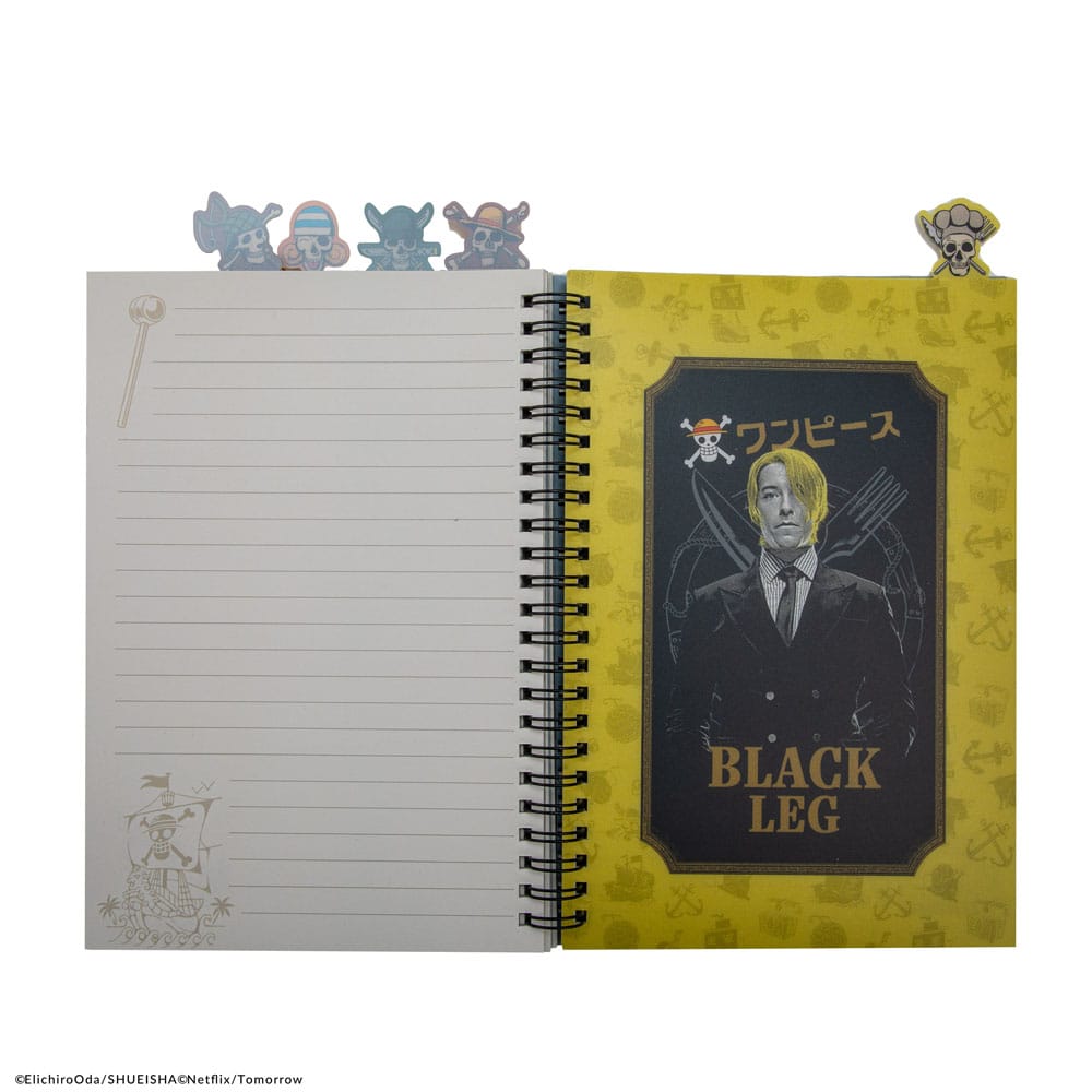 One Piece Straw Hat Pirates Tabbed Notebook