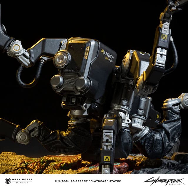 Cyberpunk 2077: Militech Spiderbot “Flathead” Statue