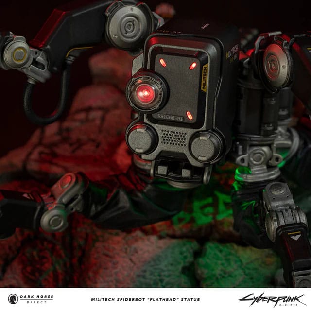 Cyberpunk 2077: Militech Spiderbot “Flathead” Statue