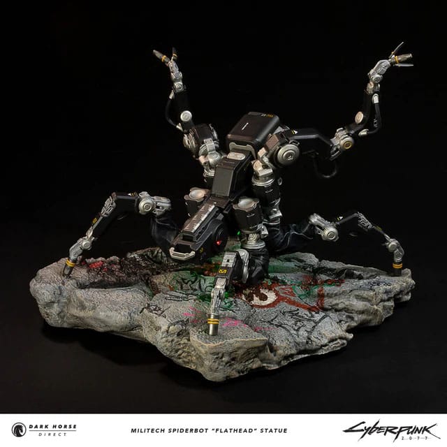 Cyberpunk 2077: Militech Spiderbot “Flathead” Statue