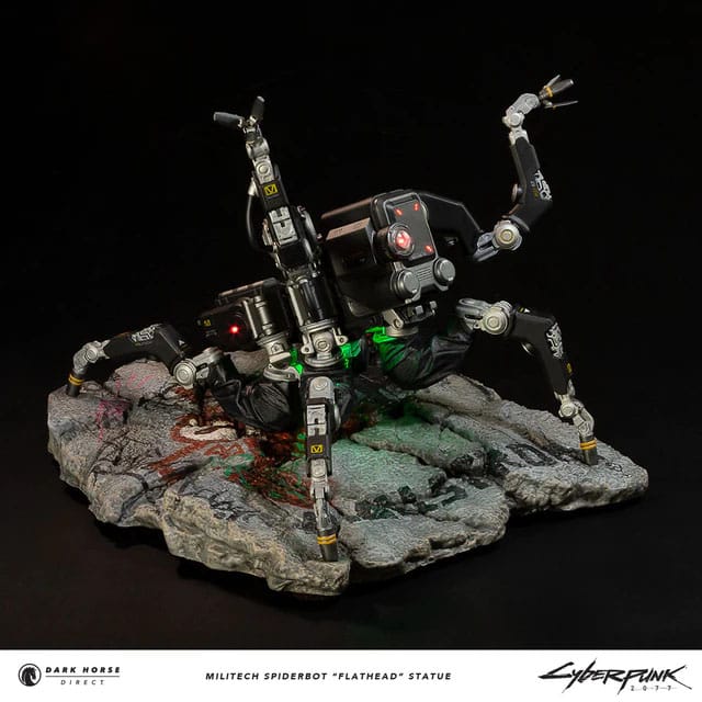 Cyberpunk 2077: Militech Spiderbot “Flathead” Statue