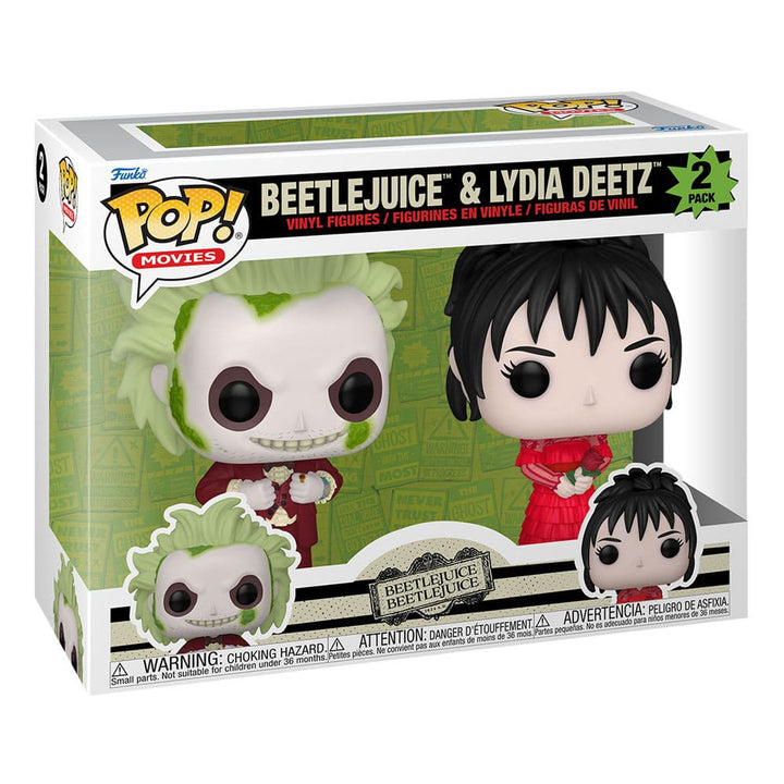 Beetlejuice Beetlejuice & Lydia Deetz Two-Pack Funko POP! Vinyl Figures