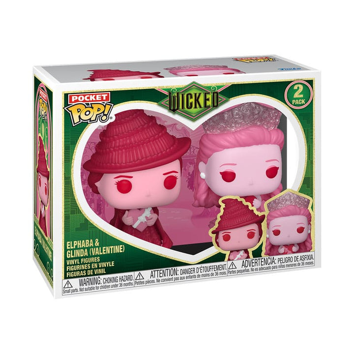 Elphaba & Glinda  Wicked Valentines Funko Pocket POP! Vinyl Figure