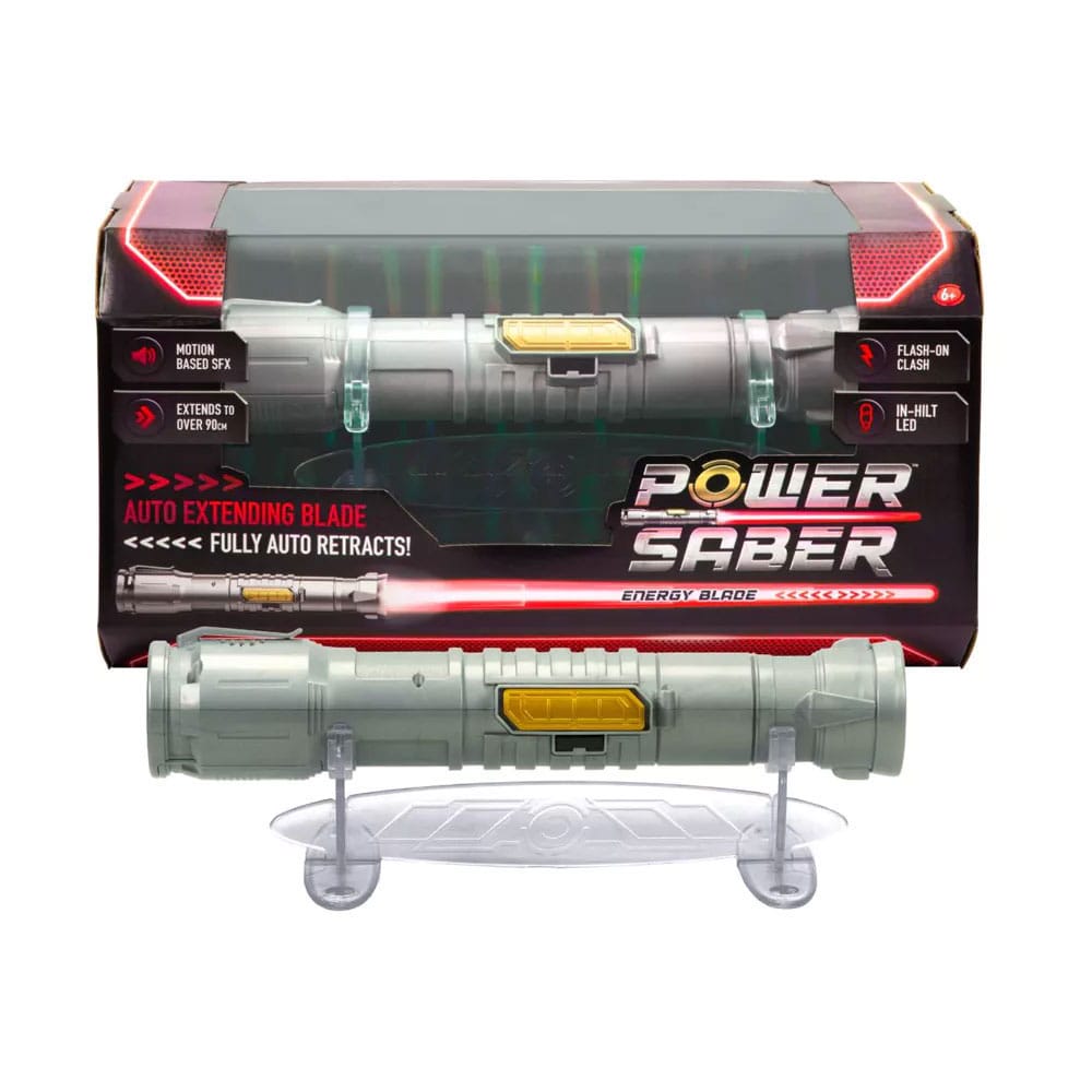 Power Saber Worlds Frist Auto Extending LED Saber - Red