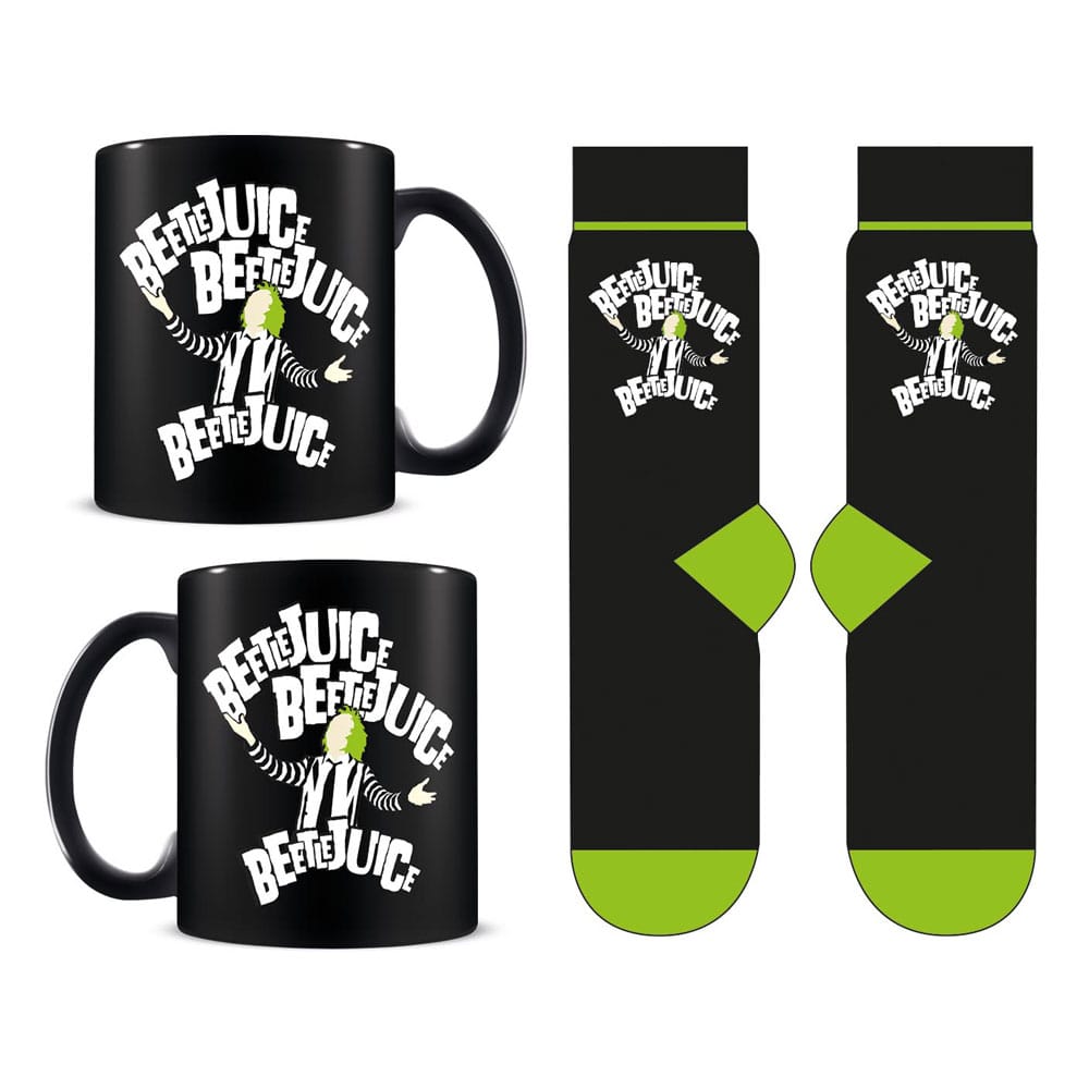 Official Beetlejuice Mug & Socks Gift Set