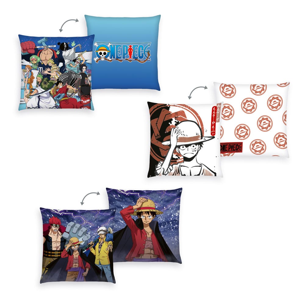 One Piece 3-Pack Monkey D. Luffy Pillows