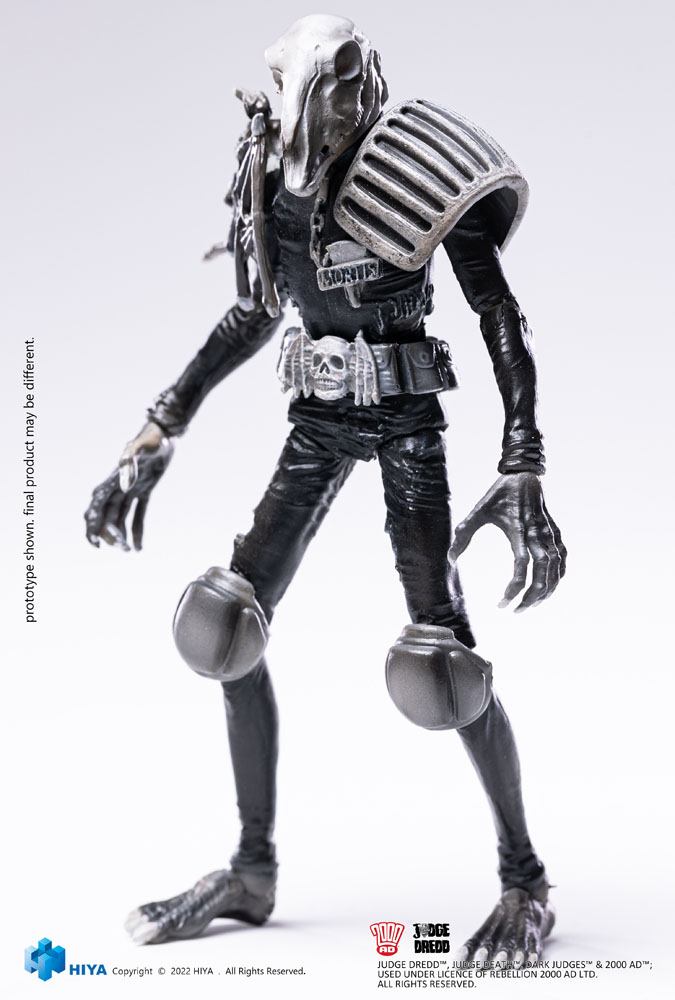 2000 AD Exquisite Mini Action Figure 1/18 Scale Black and White Judge Mortis