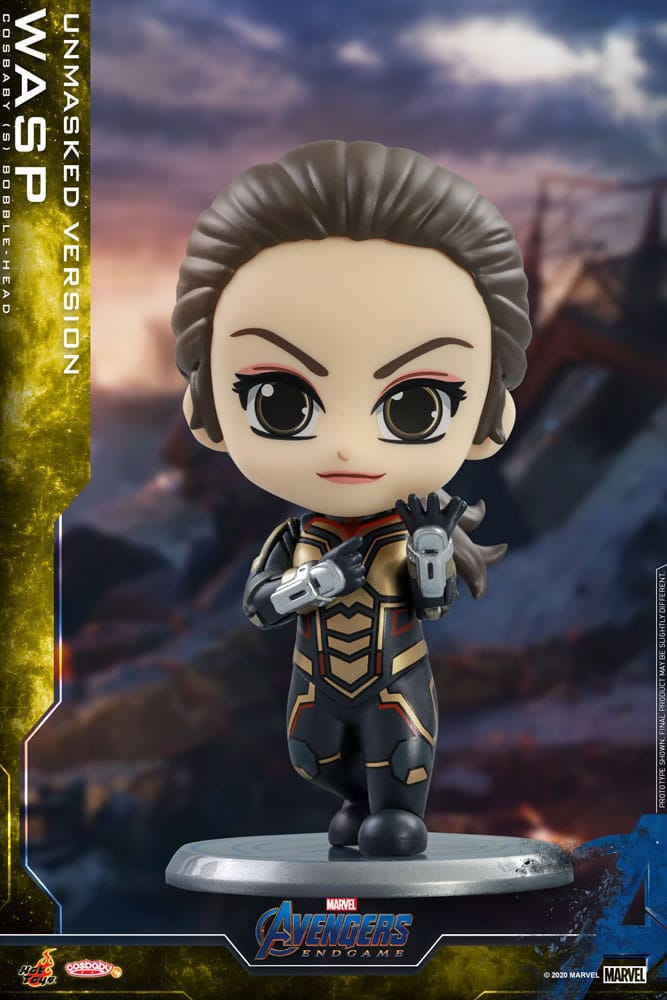 Avengers: Endgame Cosbaby Mini Figure The Wasp (Unmasked Version)