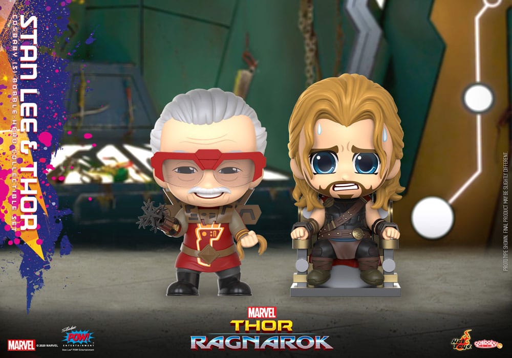 Thor: Ragnarok Cosbaby Mini Figures Stan Lee & Thor