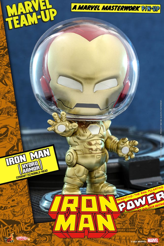 Marvel Comics Cosbaby Mini Figure Iron Man (Hydro Armor)