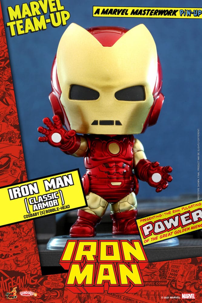 Marvel Comics Cosbaby Mini Figure Iron Man (Classic Armor)