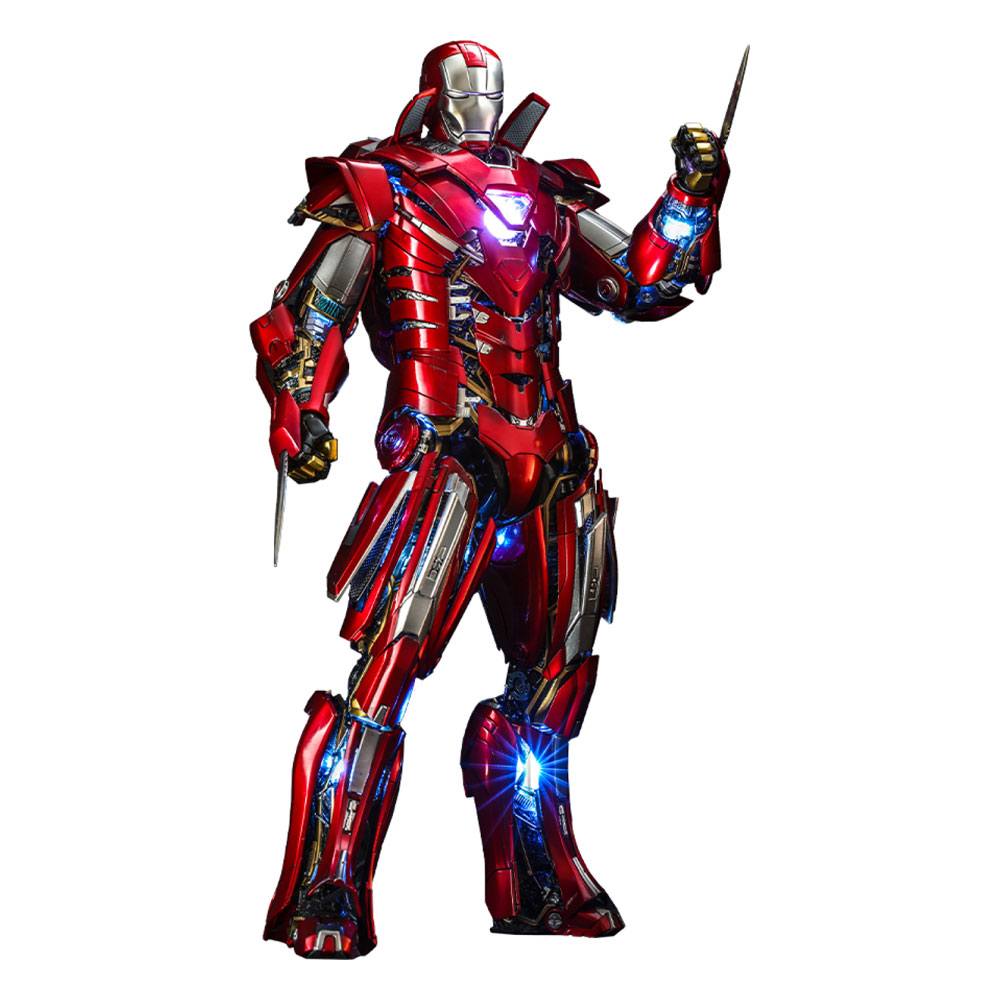 Hot Toys Iron Man 3 Silver Centurion (Armor Suit Up Version) 1/6th Scale Figure