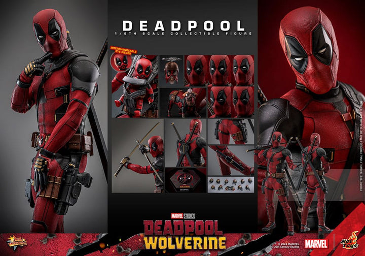 Hot Toys Deadpool & Wolverine Deadpool 1/6th Scale Figure