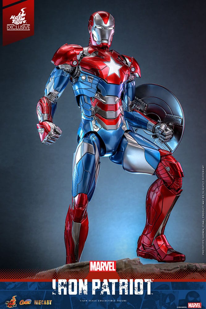 Hot Toys Marvel Iron Patriot Diecast 1/6 Scale Exclusive Action Figure