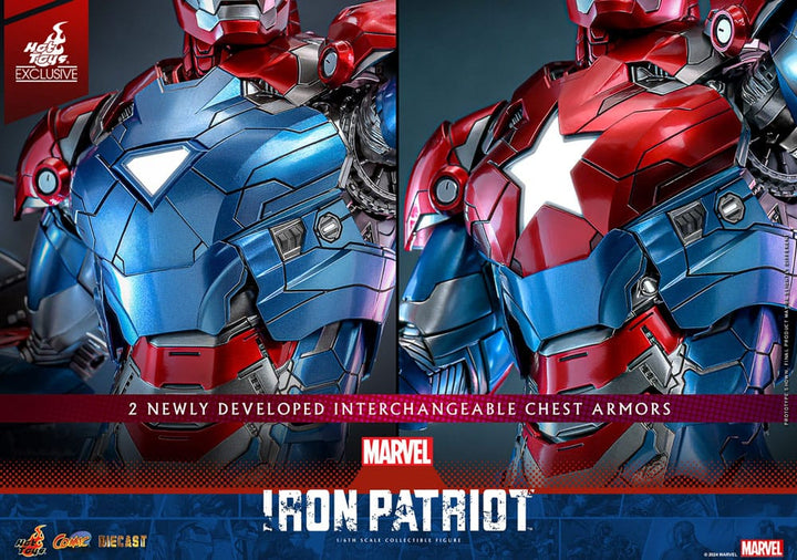 Hot Toys Marvel Iron Patriot Diecast 1/6 Scale Exclusive Action Figure