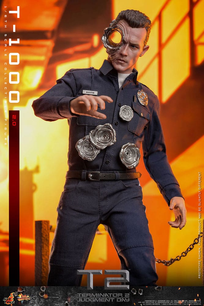 Hot Toys Terminator 2 Judgment Day T-1000 (2.0) 1/6th Scale Figure