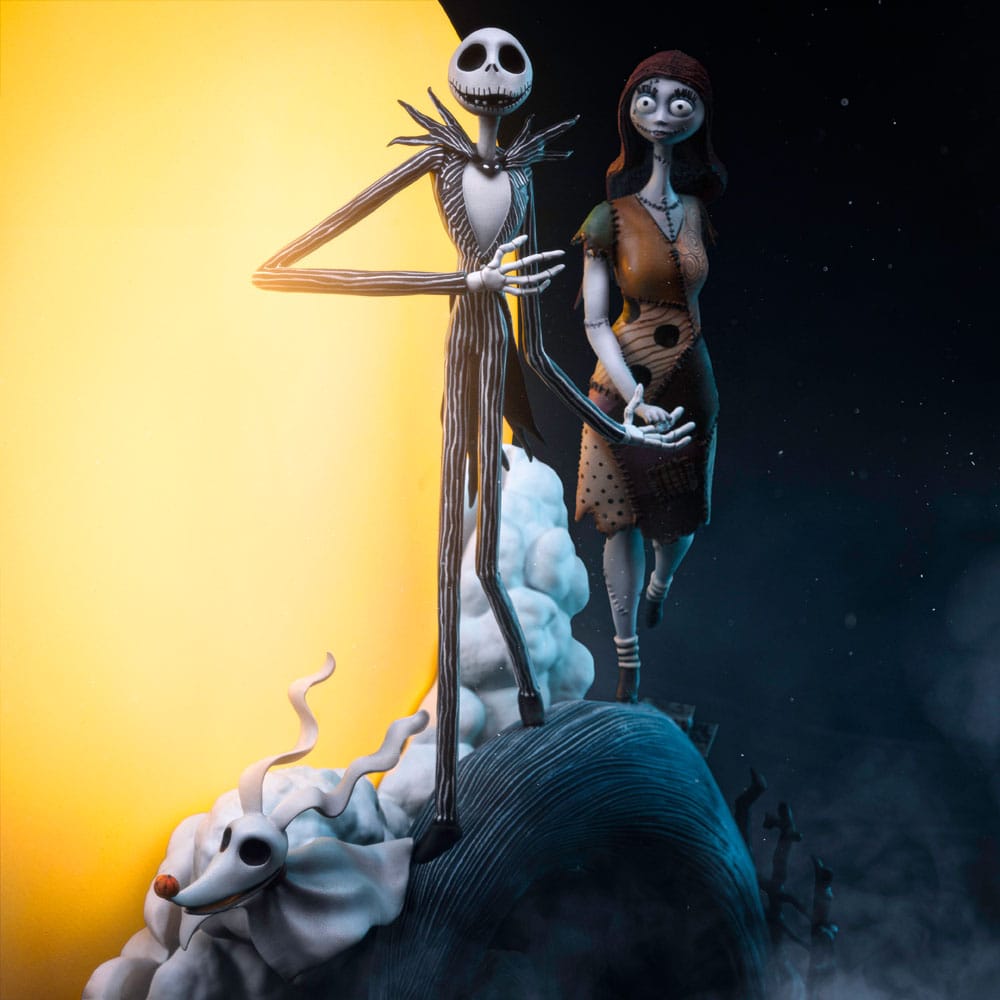 Iron Studios The Nightmare Before Christmas Jack and Sally 1/10 Deluxe Art Scale Limited Edition Statue