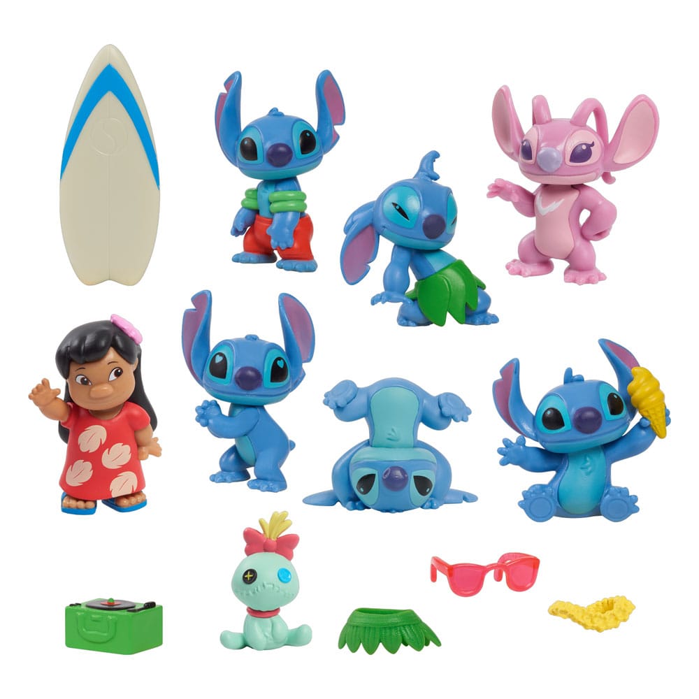 Stitch 8-Pack Deluxe Mini Figure Set