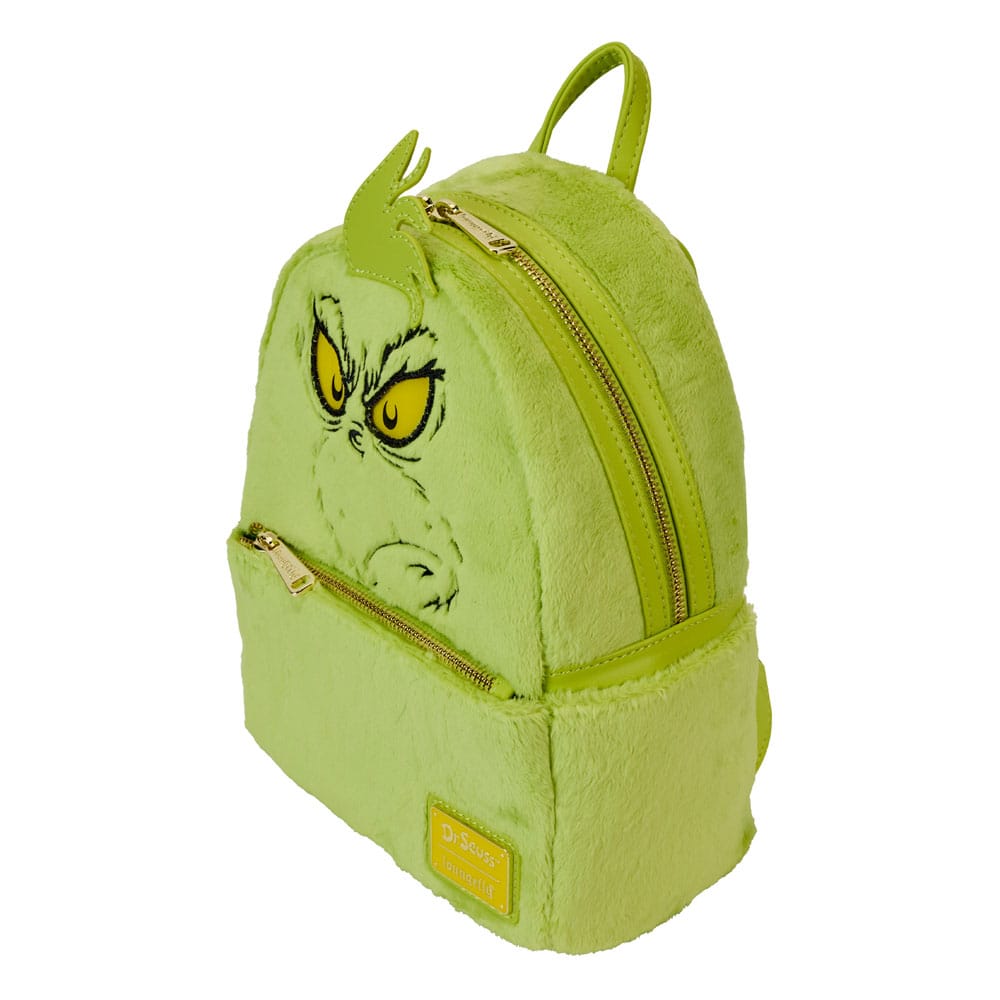 Loungefly Dr. Seuss' How The Grinch Stole Christmas! Plush Cosplay Light Up Mini Backpack