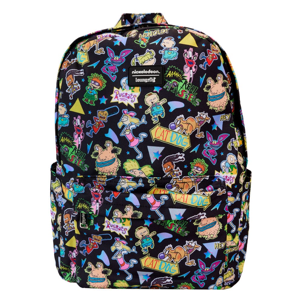 Loungefly Nickelodeon Retro All Over Print Full Size Backpack