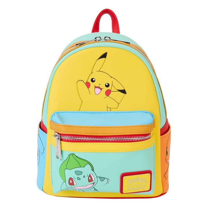 Loungefly Pokémon Color Block Starters Mini Backpack