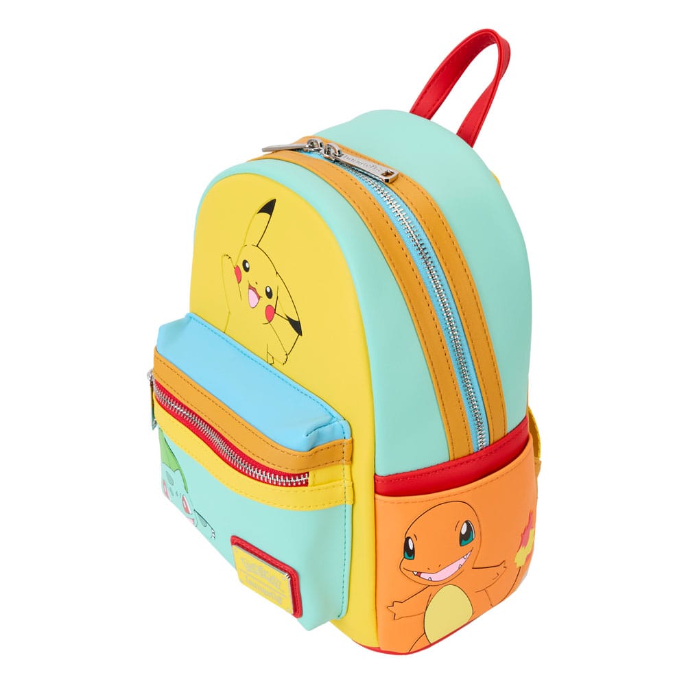 Loungefly Pokémon Color Block Starters Mini Backpack