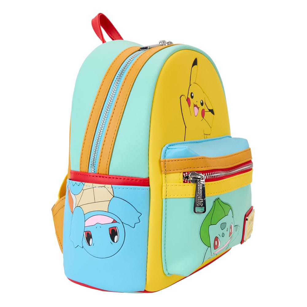 Loungefly Pokémon Color Block Starters Mini Backpack