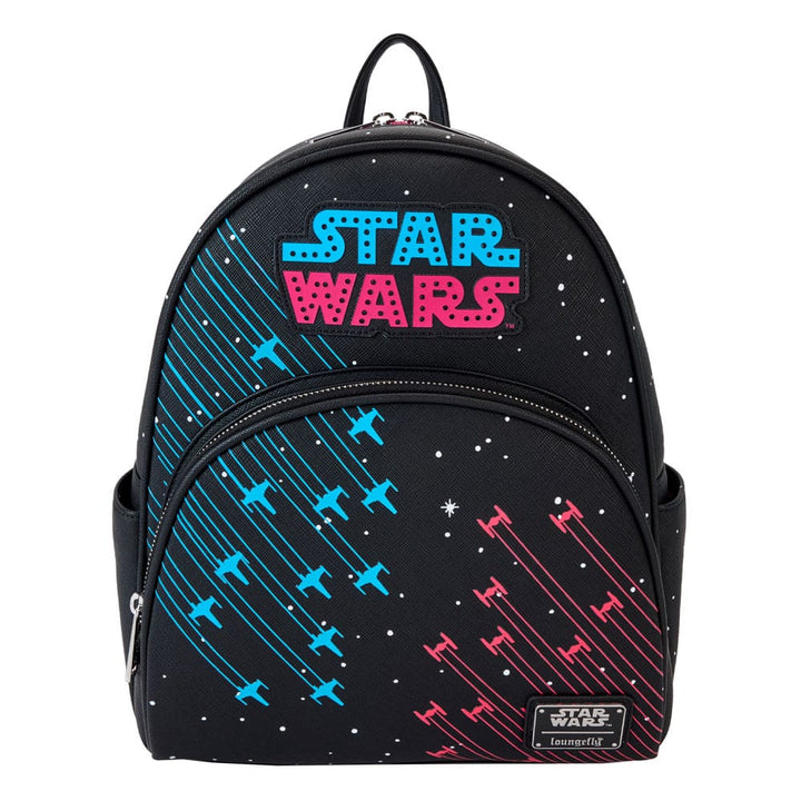 Loungefly Star Wars Rebels vs Empire Galactic Neon 70's Light Up Mini Backpack