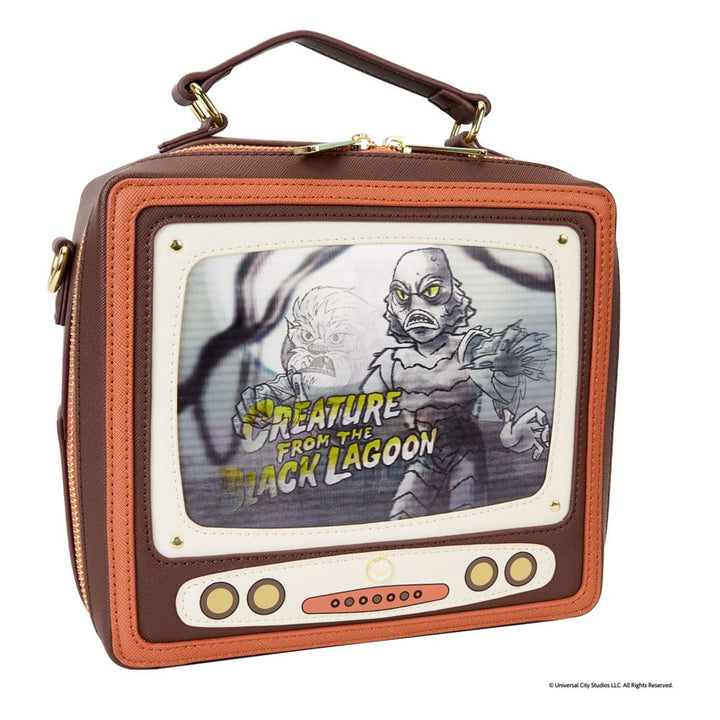 Universal Monsters Vintage TV Loungefly Triple Lenticular Crossbody Bag