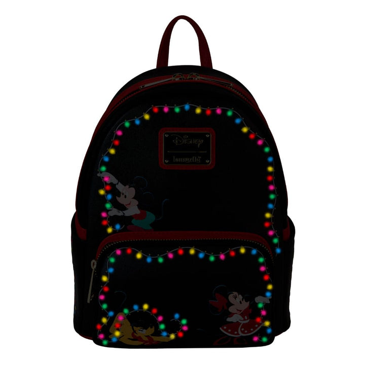 Loungefly Mickey & Friends Christmas Light Decorations Light Up Mini Backpack