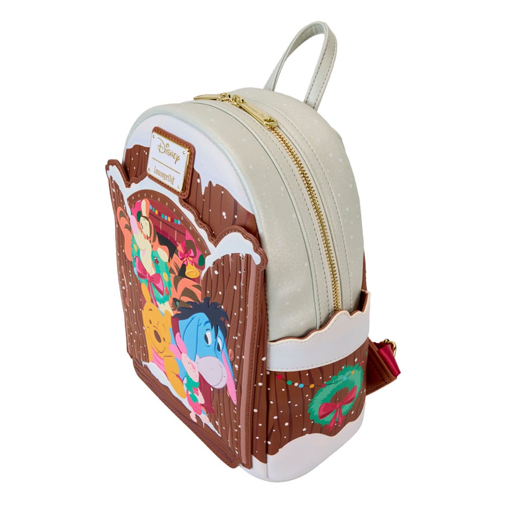 Loungefly Disney Winnie The Pooh Holiday Scene Pooh And Friends Mini Backpack