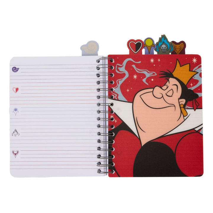 Disney Villains Iridescent All-Over Print Stationery Spiral Tab Loungefly Journal