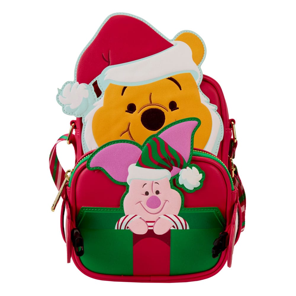 Loungefly Disney Winnie The Pooh Santa Pooh Crossbuddies Bag