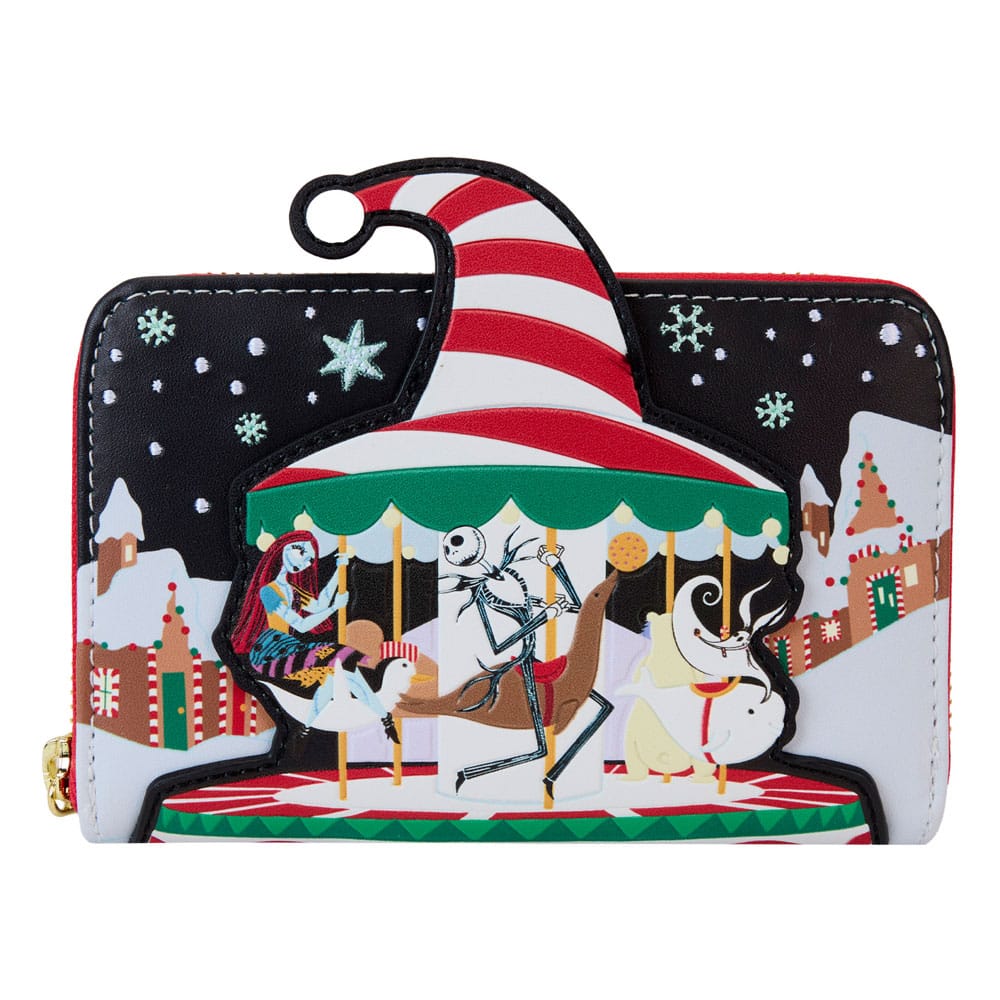 Loungefly Disney Nightmare Before Christmas Journey To Christmas Town Zip Around Wallet