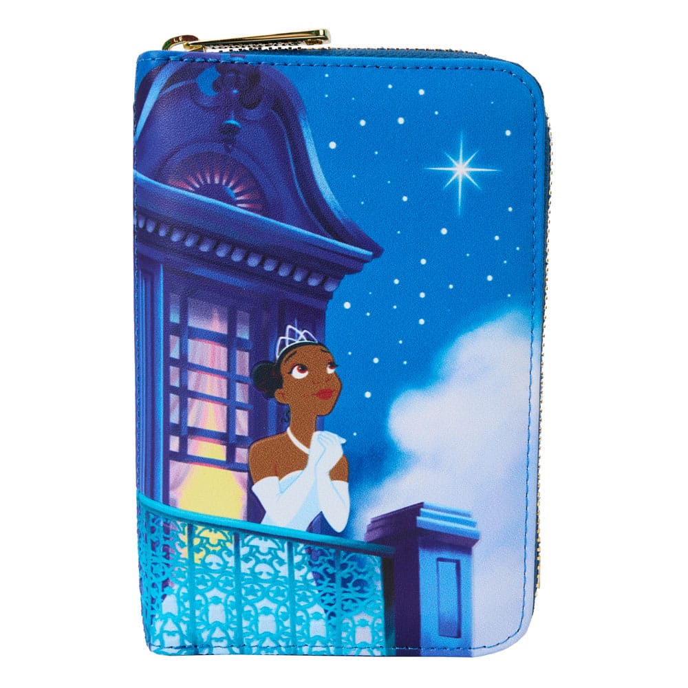 The Princess And The Frog 15th Anniversary Evening Star Glow Zip Around Loungefly Wallet