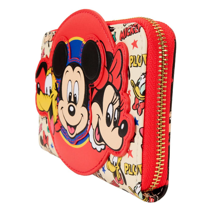 Mickey & Friends Classic All-Over Print Zip Around Loungefly Wallet