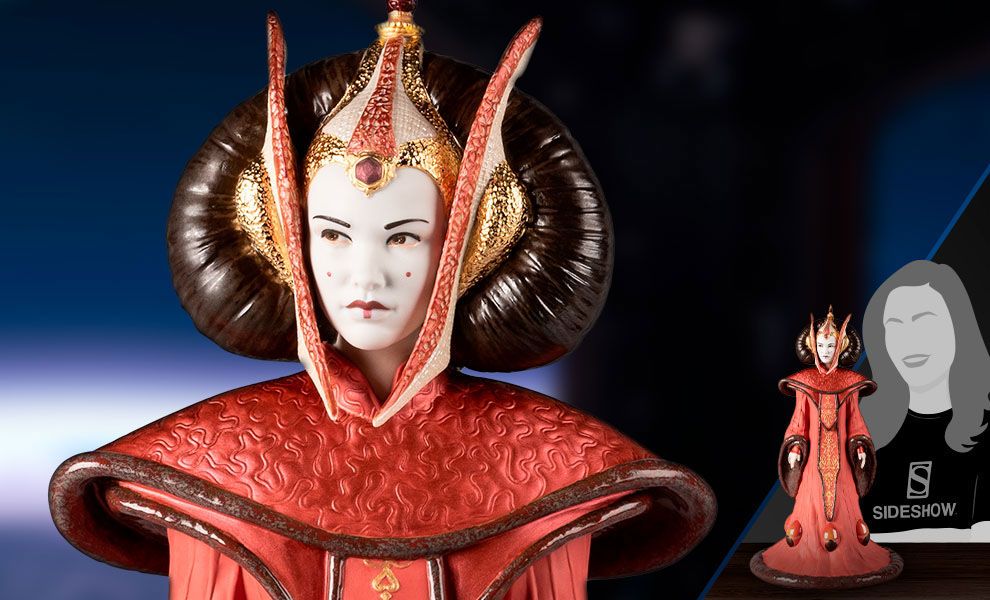 Star Wars Queen Amidala In Throne Room Porcelain Statue