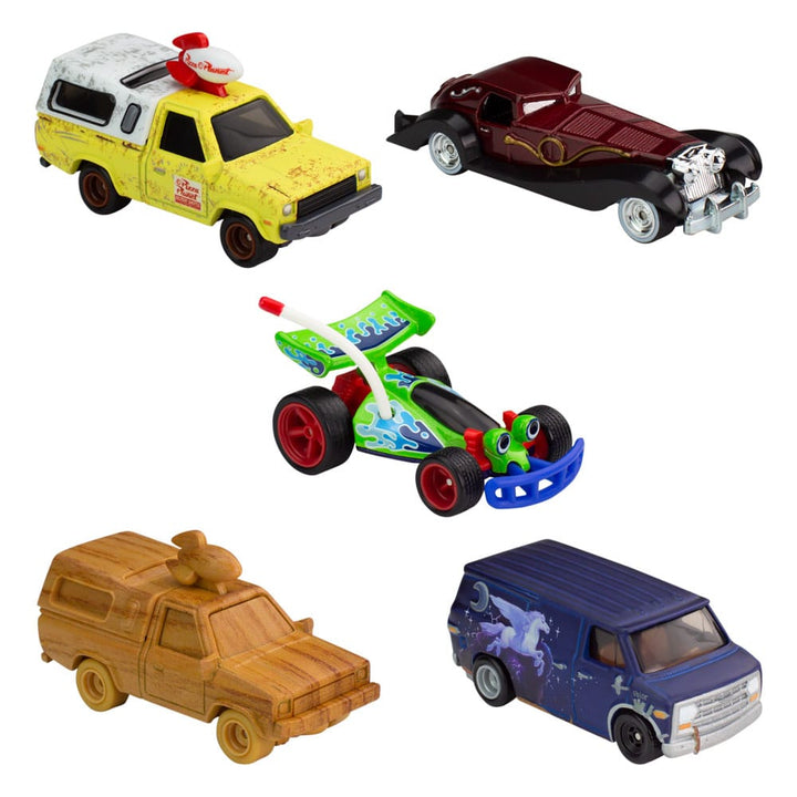 Disney 100th Anniversary Hot Wheels Premium Diecast 1/43 Scale Vehicles 5 Pack