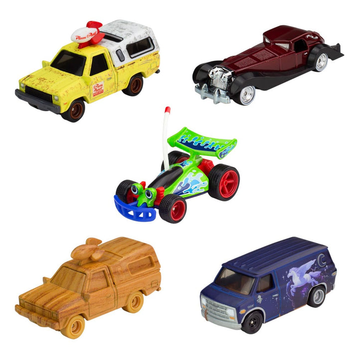 Disney 100th Anniversary Hot Wheels Premium Diecast 1/43 Scale Vehicles 5 Pack