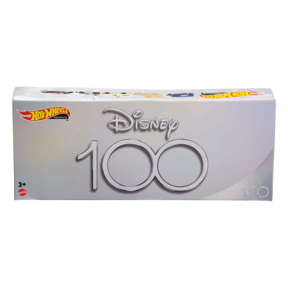 Disney 100th Anniversary Hot Wheels Premium Diecast 1/43 Scale Vehicles 5 Pack