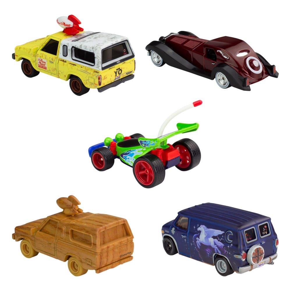 Disney 100th Anniversary Hot Wheels Premium Diecast 1/43 Scale Vehicles 5 Pack