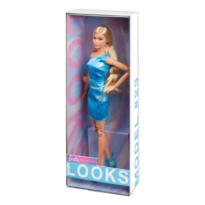 Barbie Signature Barbie Looks Doll Model #23 Blonde Blue Dress