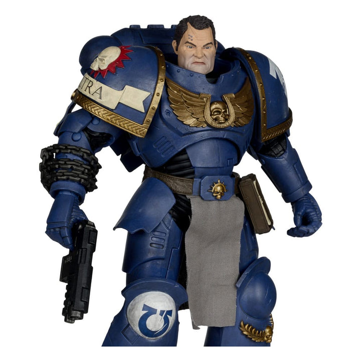 McFarlane Warhammer 40,000: Space Marine 2 Ultramarines Lieutenant Titus Action Figure