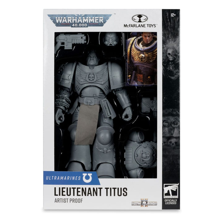 McFarlane Warhammer 40,000: Space Marine 2 Ultramarines Lieutenant Titus (Artist Proof) Action Figure