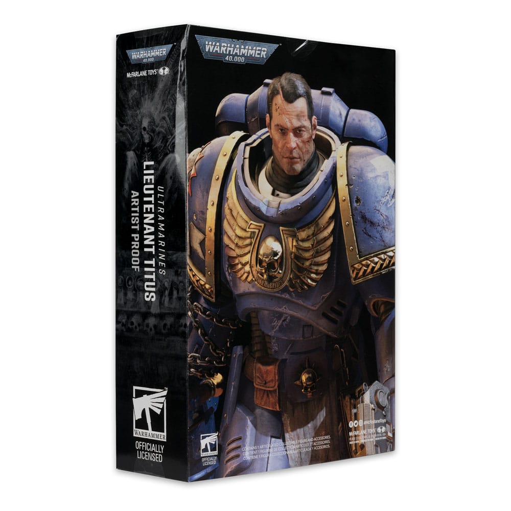 McFarlane Warhammer 40,000: Space Marine 2 Ultramarines Lieutenant Titus (Artist Proof) Action Figure