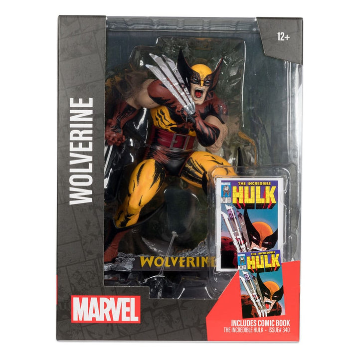 McFarlane Marvel Wolverine 1:6th Scale Collectible with Scene (The Incredible Hulk #340