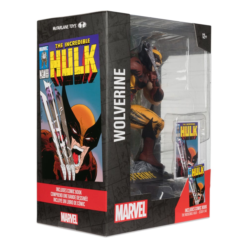 McFarlane Marvel Wolverine 1:6th Scale Collectible with Scene (The Incredible Hulk #340